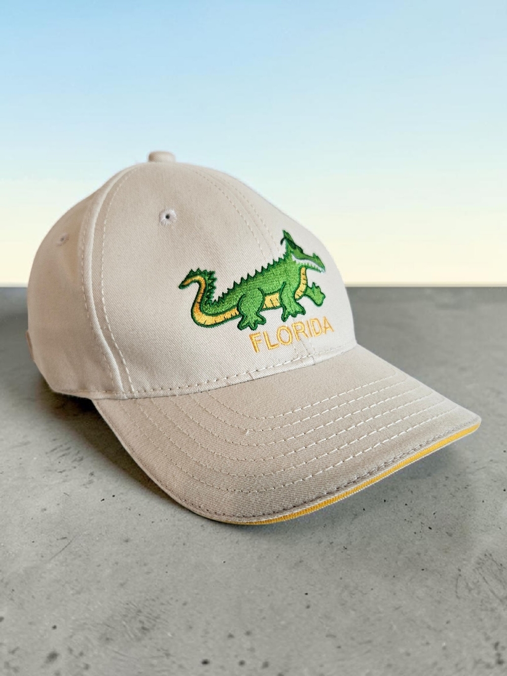 Sherry Resortwear Baseball Cap Womens Florida Alligator Sunglasses Vacation